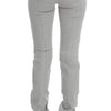 Costume National Pants Gray Cotton Blend Super Slim Fit Jeans