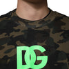 Dolce & Gabbana Multicolor Camouflage Men Sweatshirt  Sweater