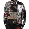Dolce & Gabbana Multicolor Crown Print Sweatshirt Sweater