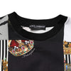 Dolce & Gabbana Multicolor Crown Print Sweatshirt Sweater