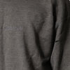 Dolce & Gabbana Gray Cotton Crew Neck Men Sweatshirt Sweater