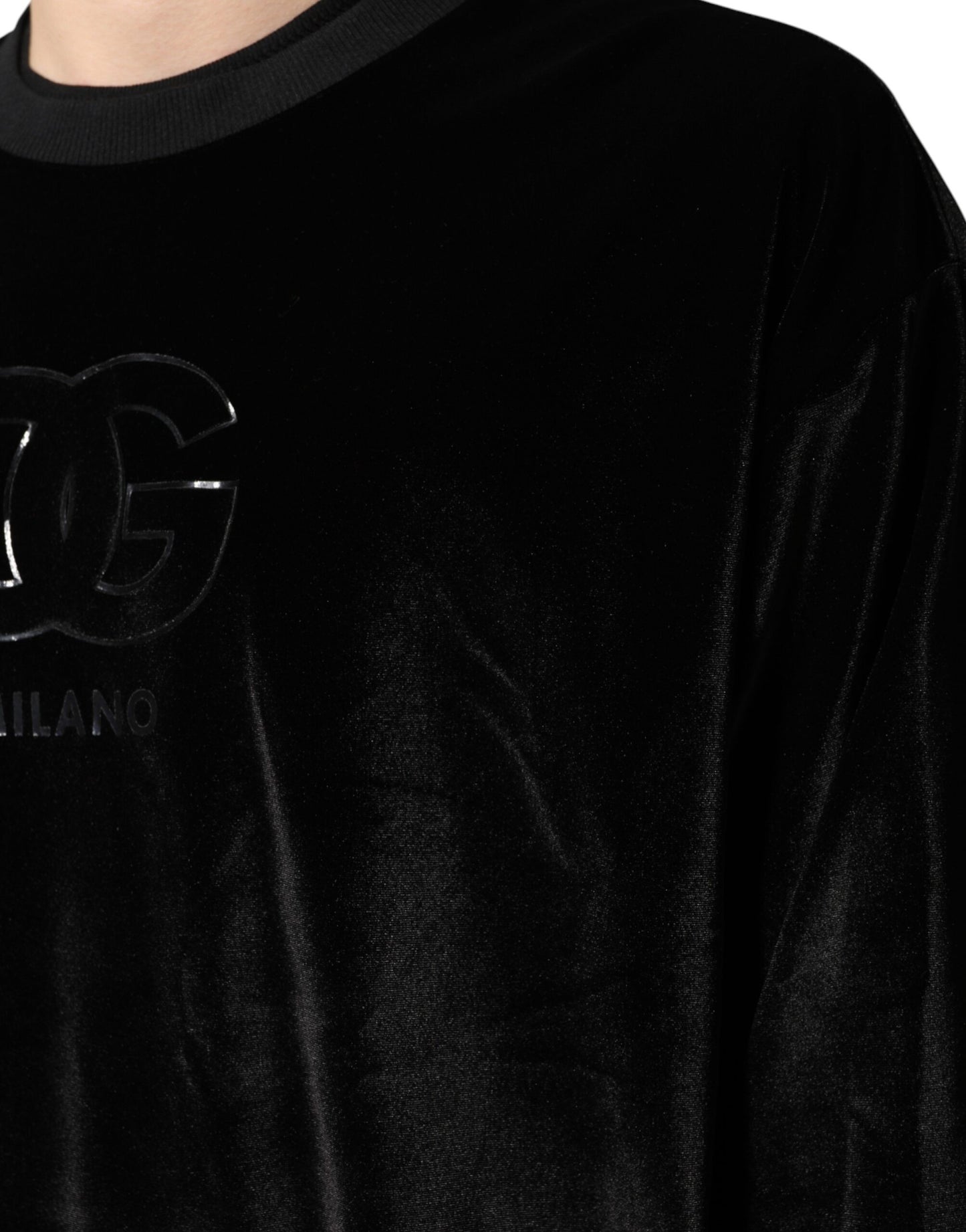 Dolce & Gabbana Black DG Logo Crew Neck Sweatshirt Sweater
