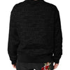 Dolce & Gabbana Black Monogram Crew Neck Sweatshirt Sweater