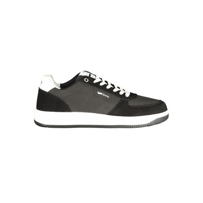 Gas Black Polyurethane Men Sneaker