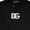 Dolce & Gabbana Black Wool DG Crew Neck Men Pullover Sweater