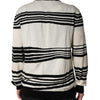 Dolce & Gabbana Black White Stripe CrewNeck Pullover Sweater