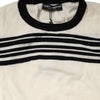 Dolce & Gabbana Black White Stripe CrewNeck Pullover Sweater