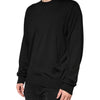 Dolce & Gabbana Black Silk Men Crew Neck Pullover Sweater