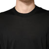 Dolce & Gabbana Black Silk Men Crew Neck Pullover Sweater