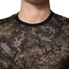 Dolce & Gabbana Multicolor Camouflage Long Sleeves T-shirt