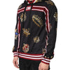 Dolce & Gabbana Black King Crown Hooded Sweatshirt Sweater
