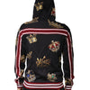 Dolce & Gabbana Black King Crown Hooded Sweatshirt Sweater