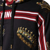 Dolce & Gabbana Black King Crown Hooded Sweatshirt Sweater