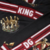 Dolce & Gabbana Black King Crown Hooded Sweatshirt Sweater