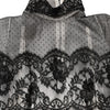 Dolce & Gabbana Black White Lace Silk Blend MaxiSheath Dress