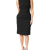 Dolce & Gabbana Black Sleeveless Sheath Knee Length Dress