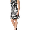 Dolce & Gabbana Black White Zebra Sleeveless A-line Dress