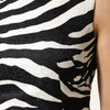 Dolce & Gabbana Black White Zebra Sleeveless A-line Dress