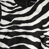 Dolce & Gabbana Black White Zebra Sleeveless A-line Dress