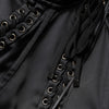 Dolce & Gabbana Black Satin Acetate Lace Eyelets Mini Dress