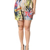 Dolce & Gabbana Multicolor Graffiti HighWaist Bermuda Shorts