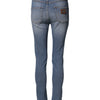Dolce & Gabbana Blue Washed Cotton Skinny Denim Trouser Jeans