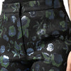Dolce & Gabbana BlueGreen Floral Metallic Slim Trouser Pants