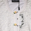 Dolce & Gabbana Cream Lace Knit Rose Button Cardigan Sweater