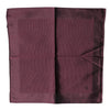 Dolce & Gabbana Maroon Logo Silk Square Handkerchief Scarf