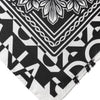 Dolce & Gabbana Black Bandana Print Silk Neck Foulard Scarf