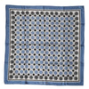 Dolce & Gabbana Blue Dotted Silk Square Foulard 66cm Scarf