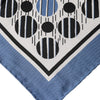 Dolce & Gabbana Blue Dotted Silk Square Foulard 66cm Scarf