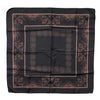 Dolce & Gabbana Black Patterned Square Foulard Scarf
