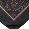 Dolce & Gabbana Black Patterned Square Foulard Scarf