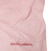 Dolce & Gabbana Light Pink Cashmere Neck Wrap Shawl Scarf