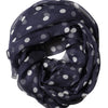Dolce & Gabbana Blue Polka Dot Silk Neck Wrap Shawl 205cm x 132cm Scarf