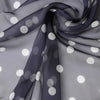 Dolce & Gabbana Blue Polka Dot Silk Neck Wrap Shawl 205cm x 132cm Scarf