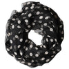 Dolce & Gabbana Black Polka Dot Silk Neck Wrap Shawl 205cm x 137cm Scarf