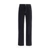 7FOR Blue Cotton Straight-Leg Jeans
