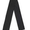 Dolce & Gabbana Black Polka Dot Neck Wrap Foulard 133.5cm x 12.5cm Scarf
