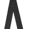 Dolce & Gabbana Black Polka Dot Neck Wrap Foulard 150cm x 12.5cm  Scarf
