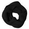 Dolce & Gabbana Black Cashmere Knit Neck Wrap Shawl 202cm x 26cm  Scarf