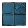 Dolce & Gabbana Blue Silk Square Pocket Handkerchief Scarf