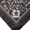 Dolce & Gabbana Brown Jazz Club Square Handkerchief Men 32cm x 31cm Scarf