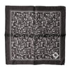 Dolce & Gabbana Brown Jazz Club Square Handkerchief Men 32cm x 31cm Scarf