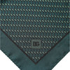 Dolce & Gabbana Dark Green Silk Patterned Handkerchief 32cm x 31cm Scarf