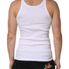 Dolce & Gabbana White Sleeveless Round Neck Tank Top T-shirt