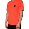 Dolce & Gabbana Neon Orange Polyester Crew Neck Men T-shirt