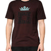 Dolce & Gabbana Maroon DG Crown Cotton Crew Neck Men T-shirt