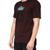 Dolce & Gabbana Maroon DG Crown Cotton Crew Neck Men T-shirt
